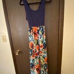 Bright Stitch Fix maxi dress with cutouts